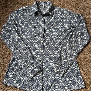 Floral Patterned Button-Up Shirt